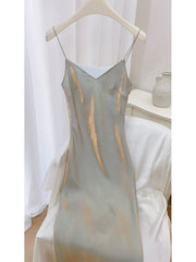 Gorgeous Mermaid Spaghetti Straps Long Prom Dresses Evening Dress HZ1024