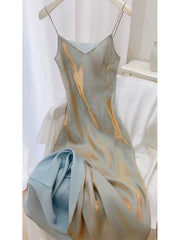 Gorgeous Mermaid Spaghetti Straps Long Prom Dresses Evening Dress HZ1024