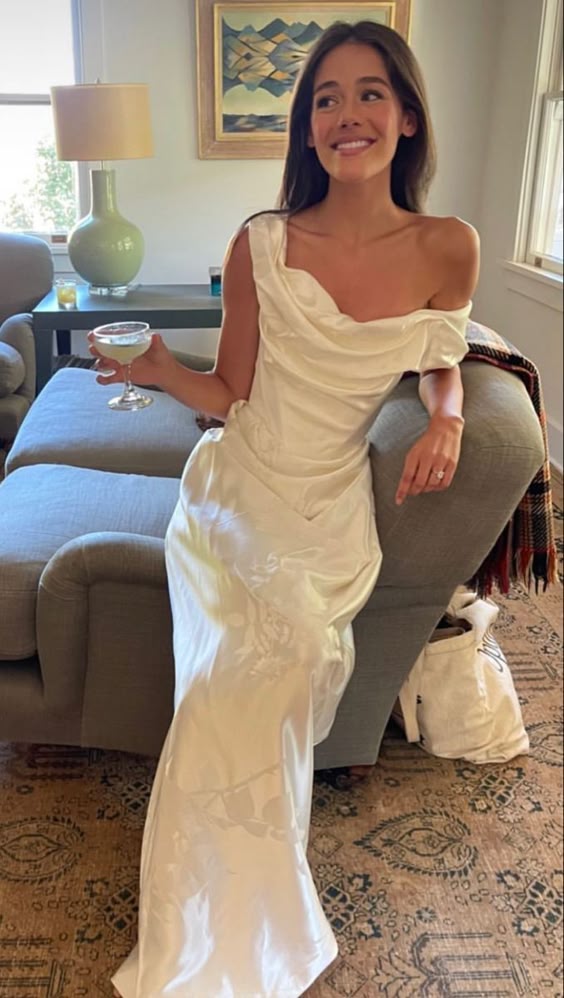 Pretty Sheath Off The Shoulder White Lace Satin Prom Dresses Long Evening Dress HZ1024