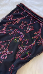 Gorgeous Sheath Strapless With Beads Long Tulle Prom Dresses Evening Dress HZ1024