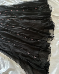 Vintage Sheath V Neckline Long Black Prom Dresses Evening Dress With Beads HZ1024
