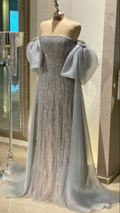 Classy Sheath Off The Shoulder Sequin Long Party Dress Prom Dresses Evening Dress HZ1024
