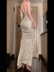 Gorgeous Mermaid Sweetheart Sequin Evening Dress Prom Dresses Birthday Outfits HZ1024