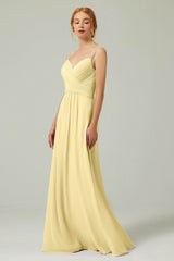 A-Line Floor Length Chiffon Bridesmaid Dress CB0316