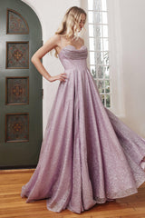 Cinderella Divine CD252C Spaghetti Strap Prom Dress