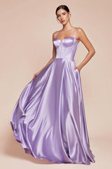 Cinderella Divine CD337 A Line Prom Long Dress