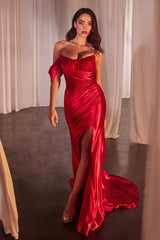 Phoebe Gown - Lace & Satin Fit & Flare Gown