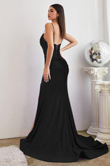 Cinderella Divine CD888 Fitted Long Evening Gown