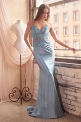 Cinderella Divine CDS450 Fitted Prom Long Dress