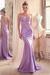 Cinderella Divine CDS450 Fitted Prom Long Dress