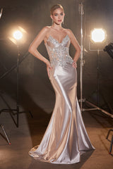 Cinderella Divine CDS450 Fitted Prom Long Dress