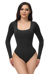 Black Long Sleeves Bodysuit Shapewear
