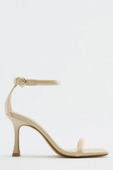 Black Ankle Strap High Heel Sandal