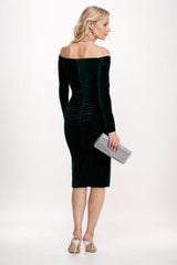 Sheath Midi Velvet Mother Of The Bride Dress CM0268