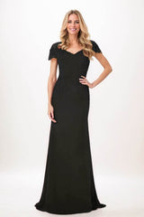 Trumpet-Mermaid Maxi Chiffon Mother Of The Bride Dress CM0321