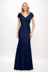 Sheath Maxi Elastic Satin Mother Of The Bride Dress CM0325