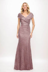 Sheath Maxi Elastic Satin Mother Of The Bride Dress CM0325