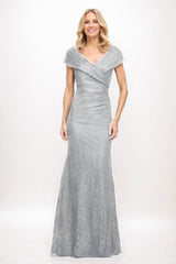 Sheath Maxi Elastic Satin Mother Of The Bride Dress CM0325