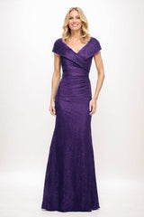 Sheath Maxi Elastic Satin Mother Of The Bride Dress CM0325