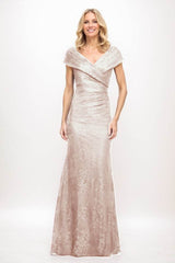 Sheath Maxi Elastic Satin Mother Of The Bride Dress CM0325