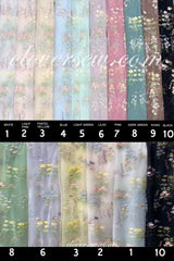 Floral Embroidery Tulle Half Sleeves V-neck Green Ankle Length Party Dresses, CP0733