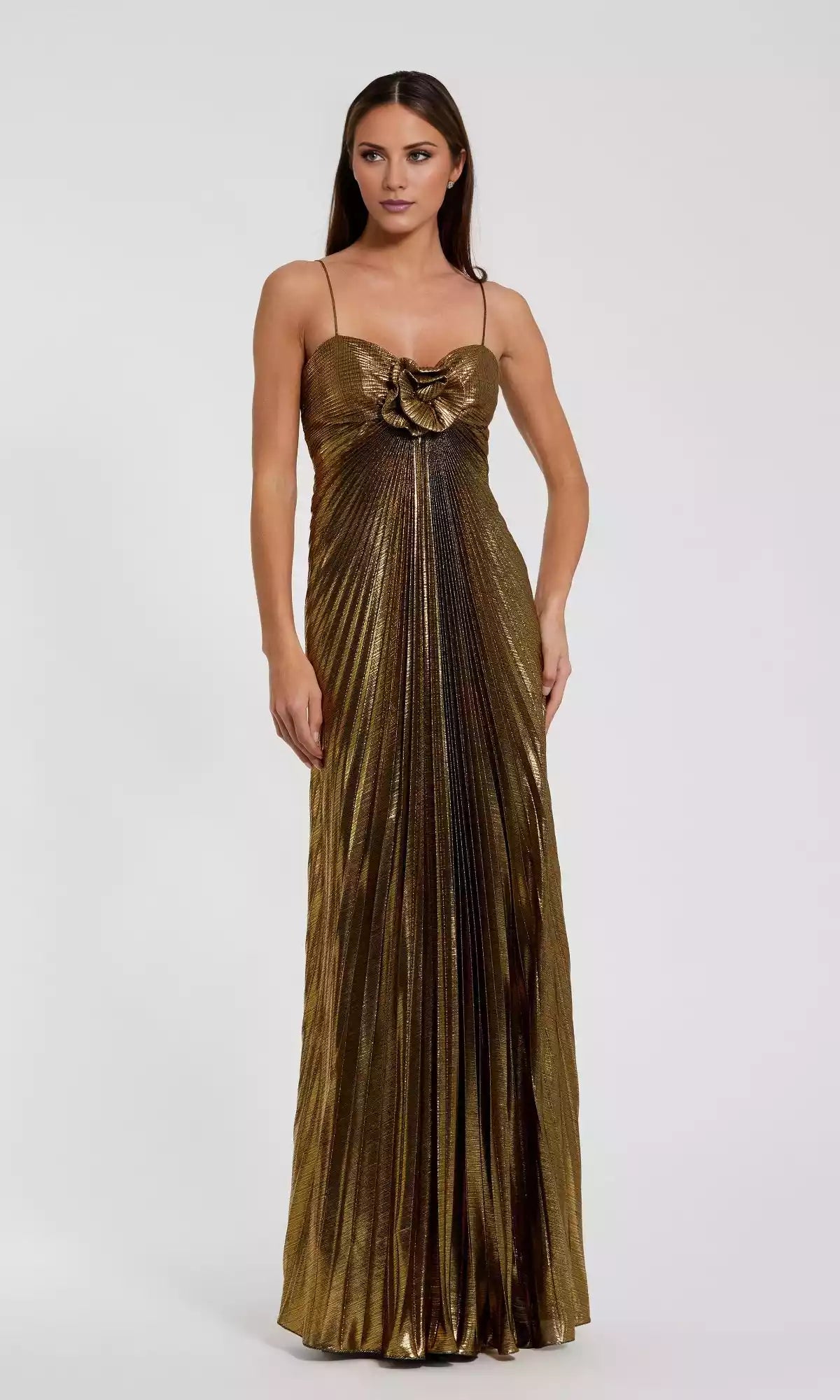 Charming pleated long heart-shaped neckline, high waist, slender figure, smooth and elegant folds, showcasing an elegant temperament Prom Dresses