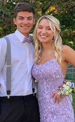 Cheap Lilac Lace Prom Dresses 2024 Mermaid Backless Violet Formal Dresses Outfits