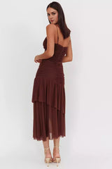 Cute adjustable shoulder straps with hollow chest, tight corset with zipper at the back Prom Dresses