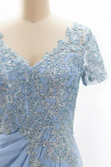 Short Sleeve Lace Mother of the Bride Dresses