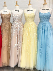 Backless Lace Prom Dress,Pageant Dress, Evening Dress, Ball Dance Dresses,