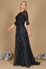 Long Formal Lace Evening Dress