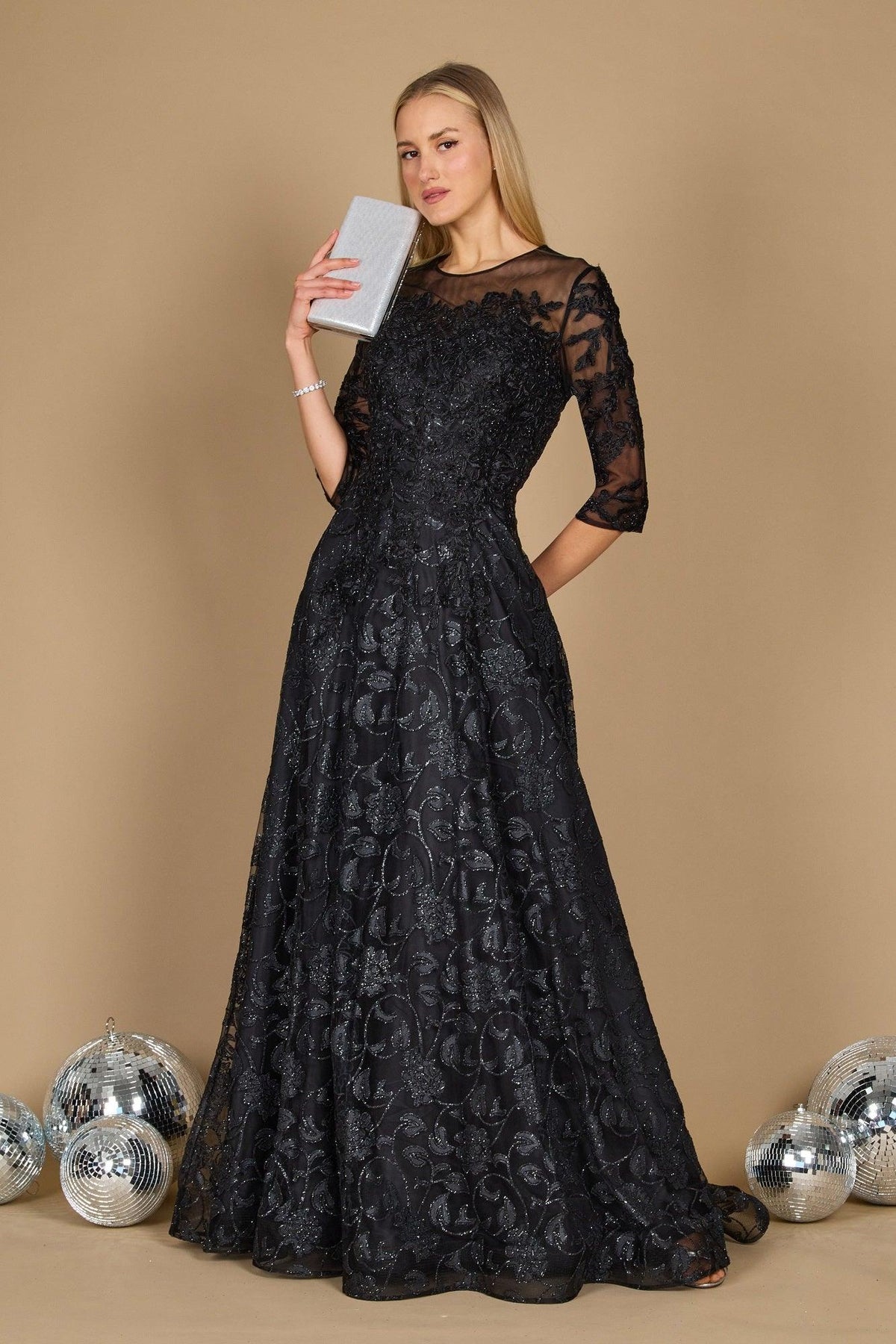 Long Formal Lace Evening Dress
