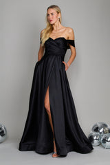 Long Formal Black Tie Ball Gown