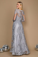 Long Sleeve Formal Dress Evening Gown