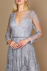Long Sleeve Formal Dress Evening Gown