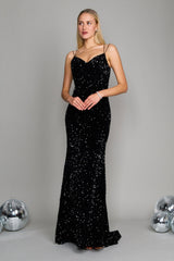 Long Full Sequins Formal Prom Dress