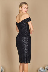 Short Formal Sequin Cocktail Dress