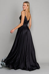 Long Spaghetti Strap Prom Formal Gown