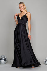 Long Spaghetti Strap Prom Formal Gown