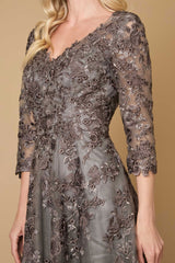 Short Cocktail Lace Mother of the Bride Dress