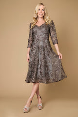 Short Cocktail Lace Mother of the Bride Dress