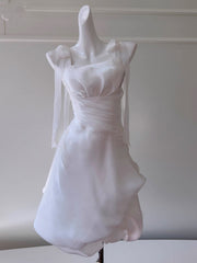 Modest A Line Spaghetti Straps Light Pink Short Formal Homecoming Dress Middle School Short 20th Birthday Outfits Graduation Dress Cocktail Dresses DH2201