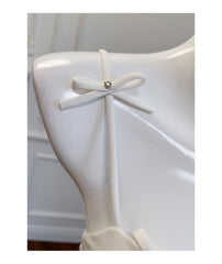 Pretty A Line Spaghetti Straps White Satin Short Formal Homecoming Dresses Middle School Short 21st Birthday Outfits Graduation Dress Mini Cocktail Dresses DH2296