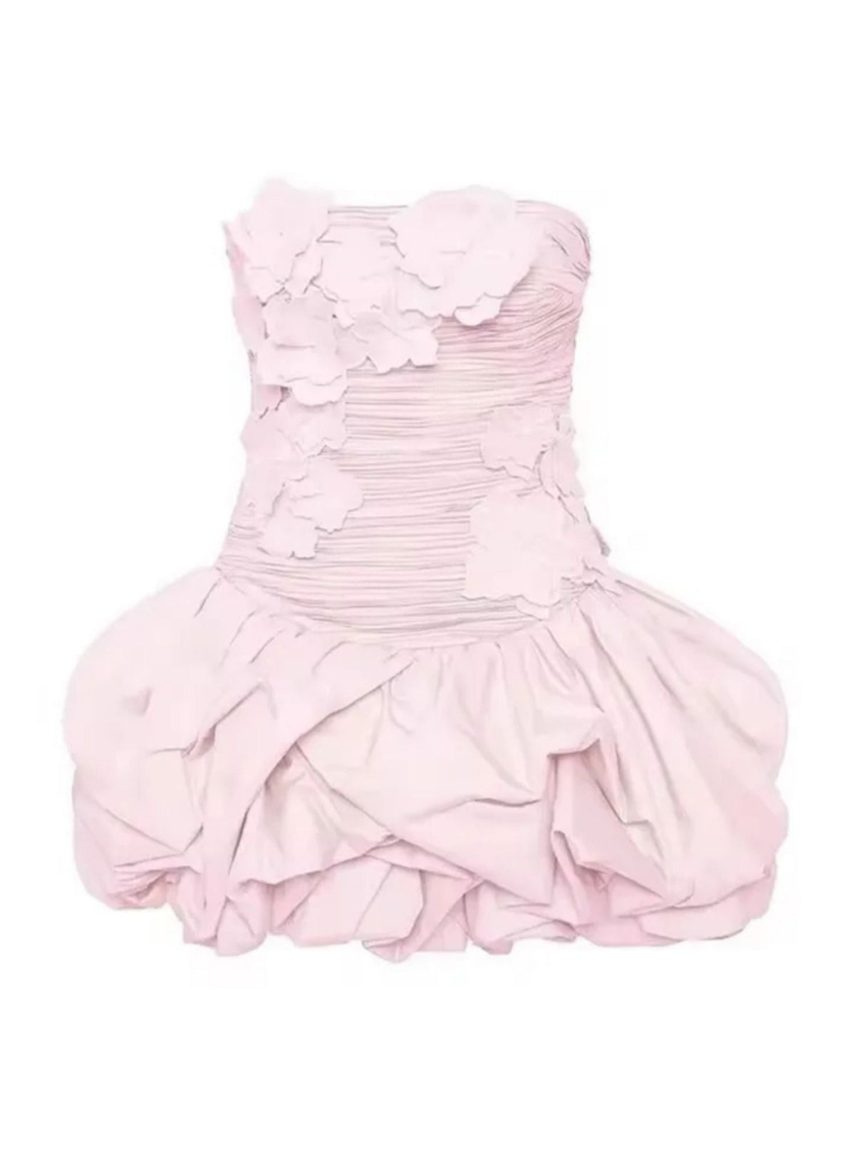 Modest Ball Gown Strapless Satin Lace Formal Homecoming Dresses Short 16th Birthday Outfits Graduation Dress Mini Hoco Dresses DH2540