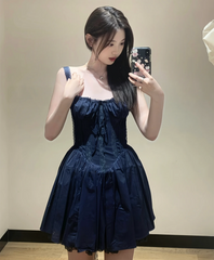Cute A line Square Neck Red Lace Homecoming Dress Summer Hoco Dresses Short Night Cocktail Dress DH2545