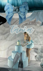 Modest A Line Strapless Light Sky Blue Satin Formal Homecoming Dresses 8th Grad Dance Graduation Dress Short Hoco Dresses DH2599