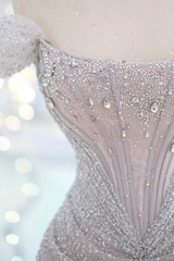 Elegant Mermaid Off The Shoulder Sequin Prom Dresses Party Dress Summer 20th Birthday Outfits 18th Birthday Dresses DH883