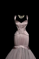 Chic Pink Prom Dress Sweetheart Mermaid Long Evening Dress Satin Sleeveless Formal Dress DP05045