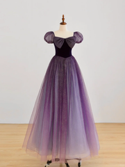 Elegant Glamour Ball Gown Strapless Short Sleeves Tulle Prom Dress Party Dress Evening Dresses DP1502