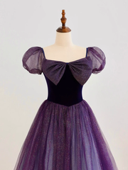 Elegant Glamour Ball Gown Strapless Short Sleeves Tulle Prom Dress Party Dress Evening Dresses DP1502